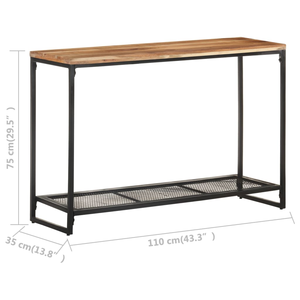 Konzolni stol 110 x 35 x 75 cm od masivnog bagremovog drva