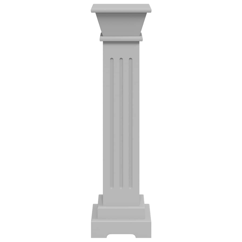 Klasični četvrtasti stalak za biljke sivi 17 x 17 x 66 cm MDF