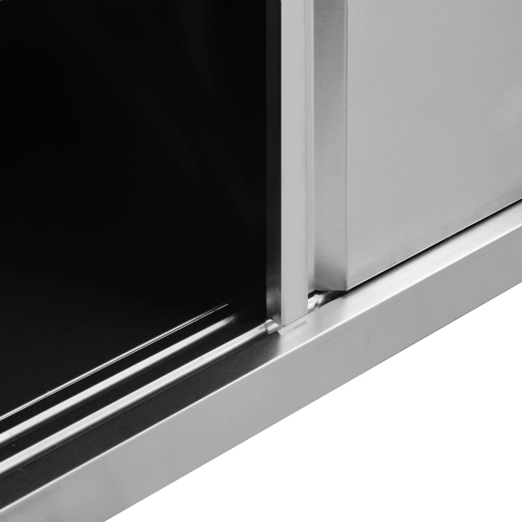 Radni stolovi s kliznim vratima 2 kom 240x50x(95-97)cm cm čelik
