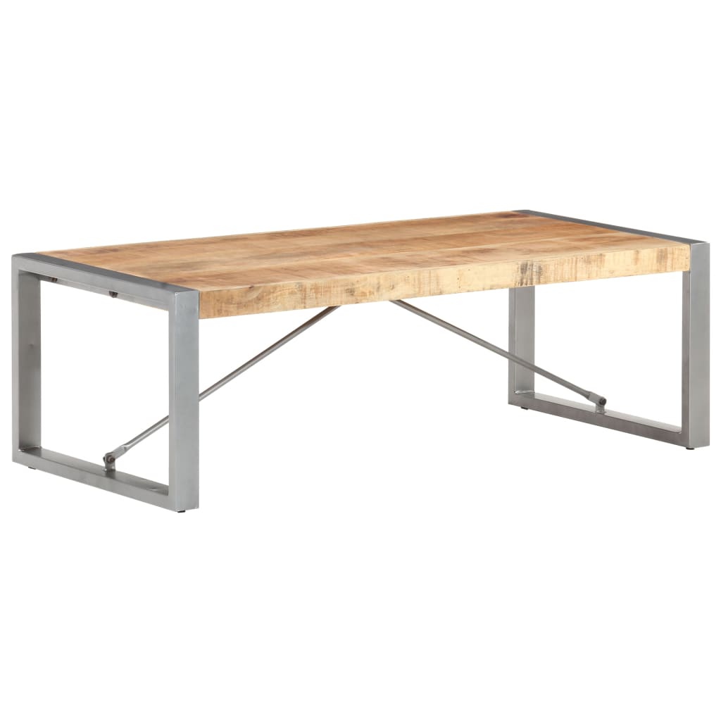 Stolić za kavu 120 x 60 x 40 cm od grubog drva manga