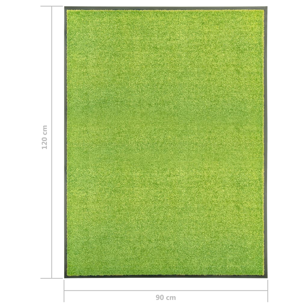 Otirač perivi zeleni 90 x 120 cm
