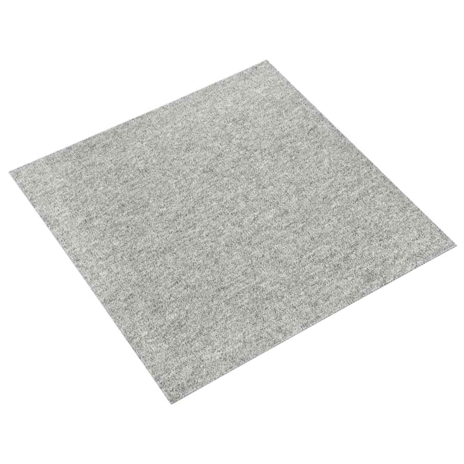 Tepih 20 pcs Svijetlo siva 50 x 50 cm 100% Polipropilen