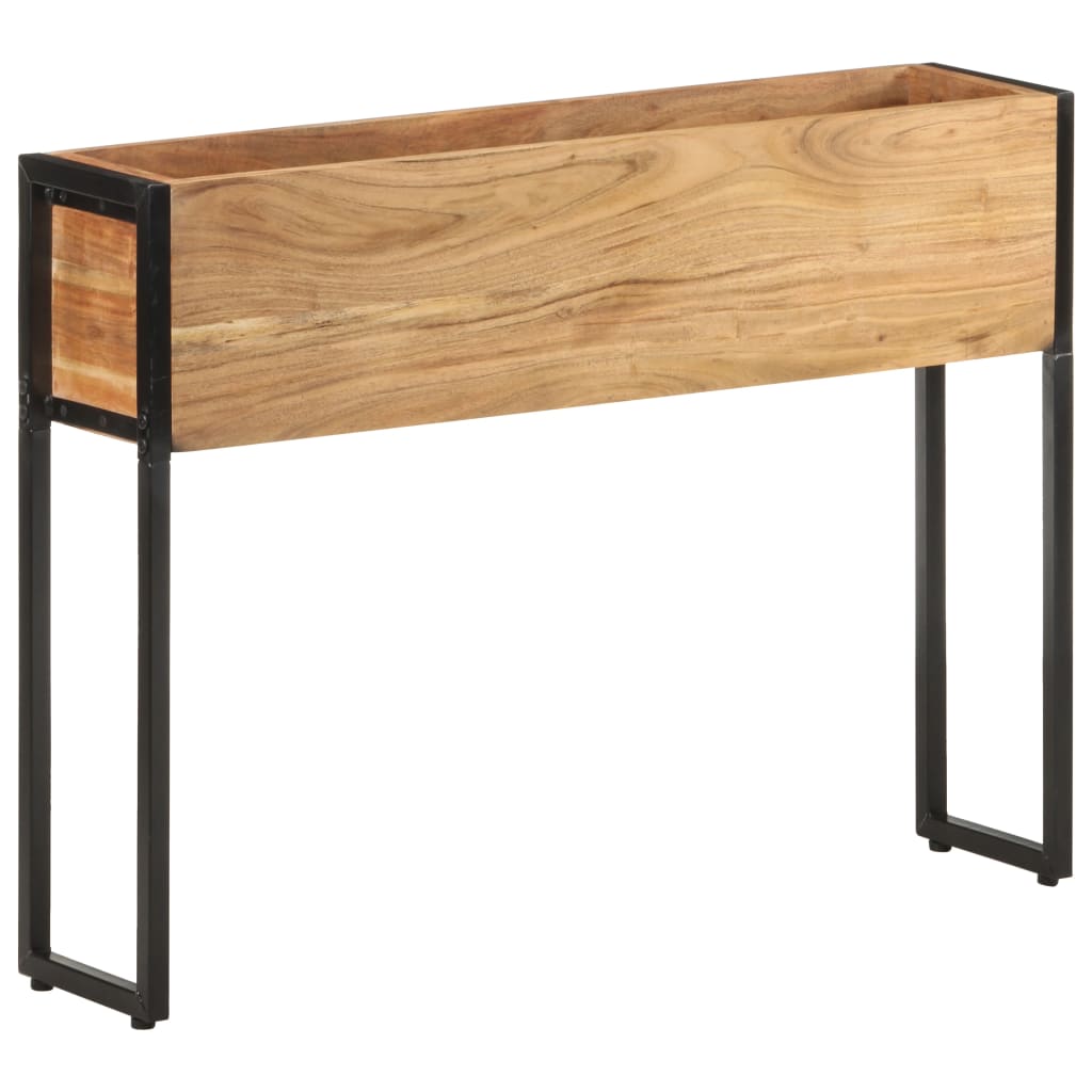Posuda za sadnju 90 x 20 x 68 cm od masivnog bagremovog drva