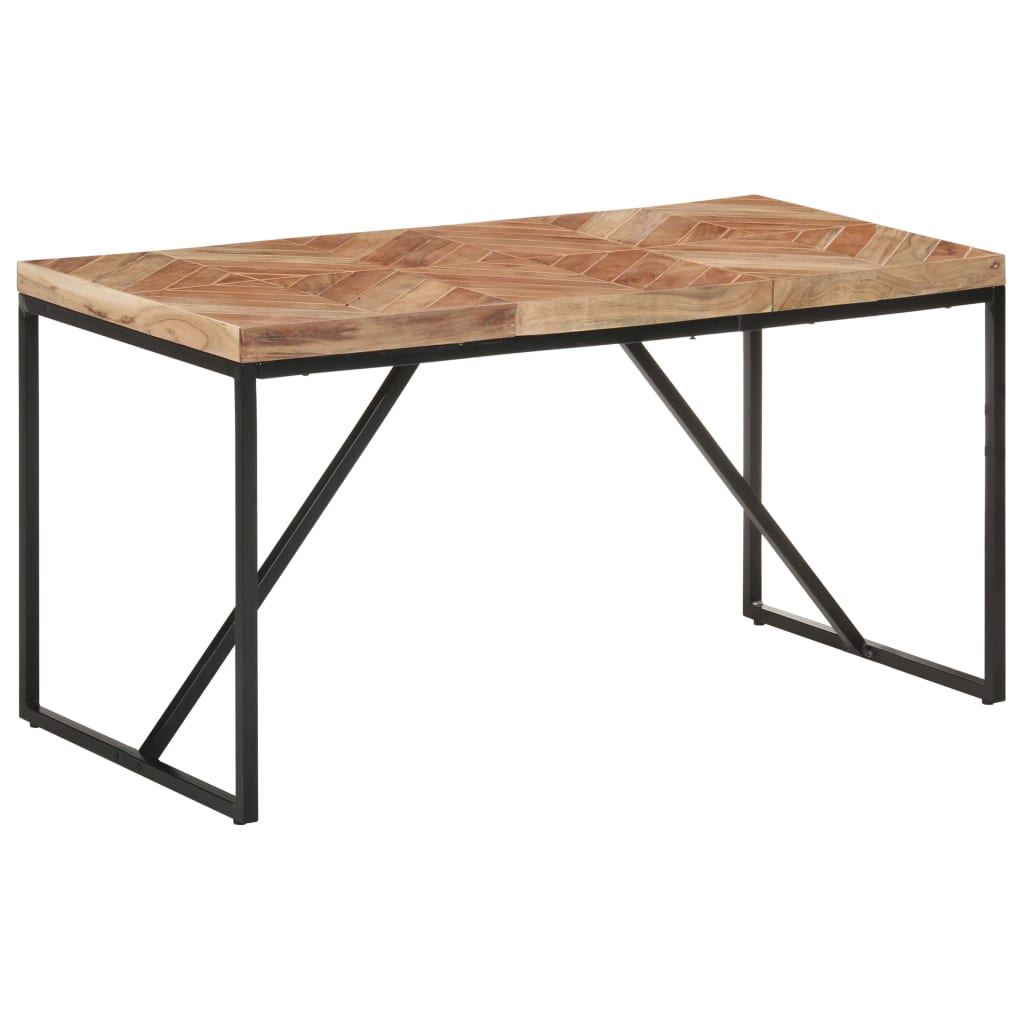 Blagovaonski stol 140 x 70 x 76 cm masivno drvo bagrema i manga