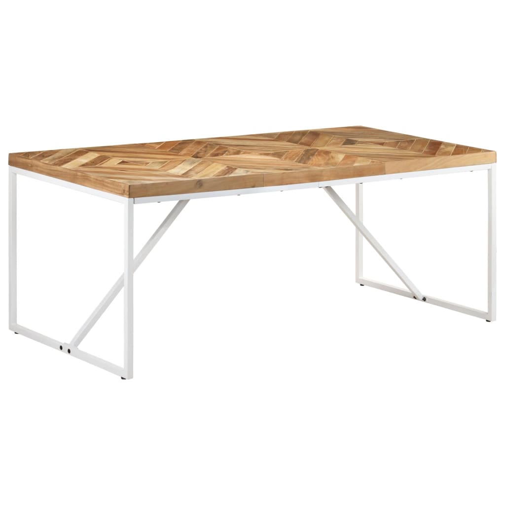 Blagovaonski stol 180 x 90 x 76 cm masivno drvo bagrema i manga