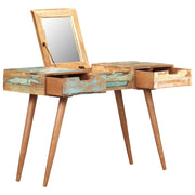 Toaletni stolić s ogledalom 112 x 45 x 76 cm obnovljeno drvo