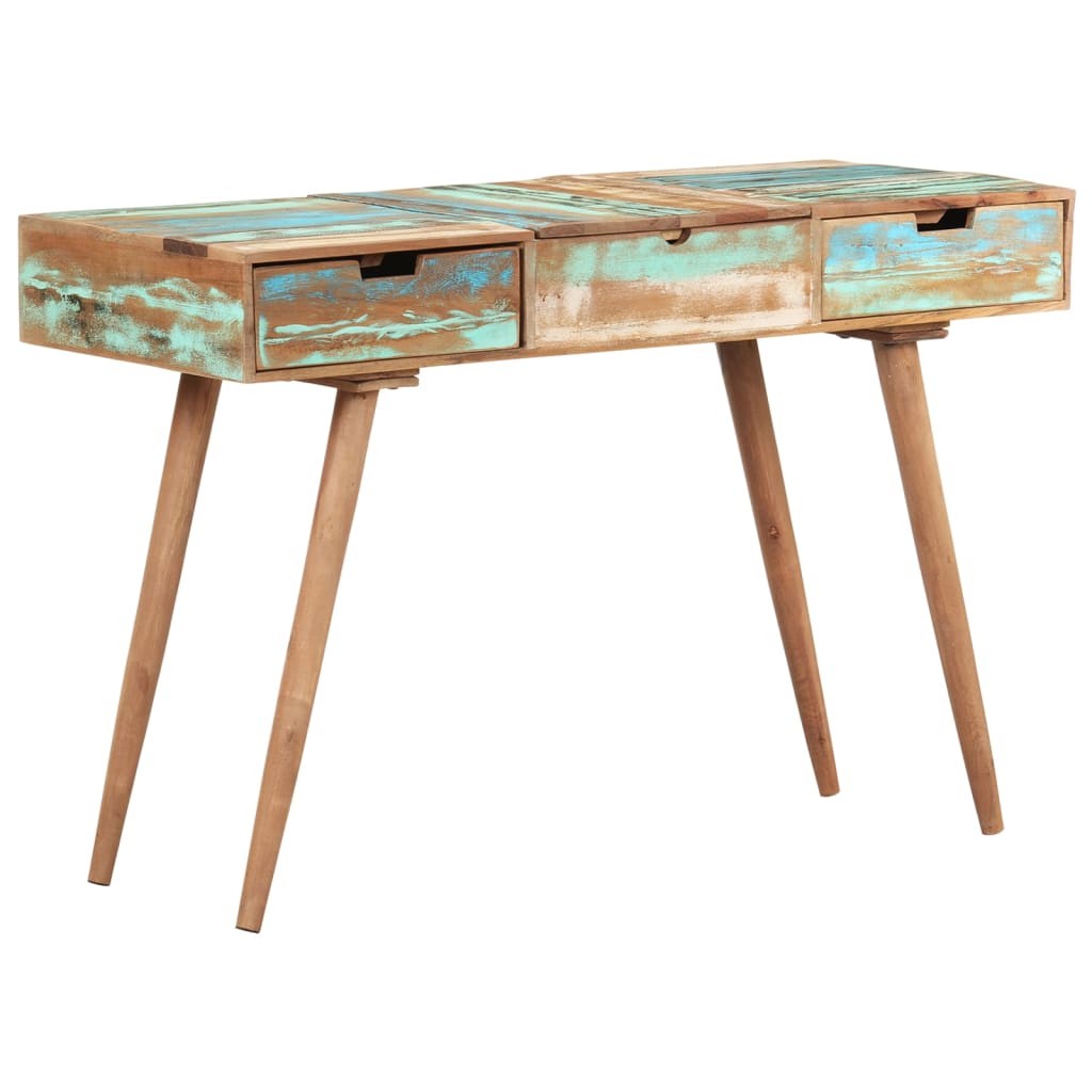 Toaletni stolić s ogledalom 112 x 45 x 76 cm obnovljeno drvo
