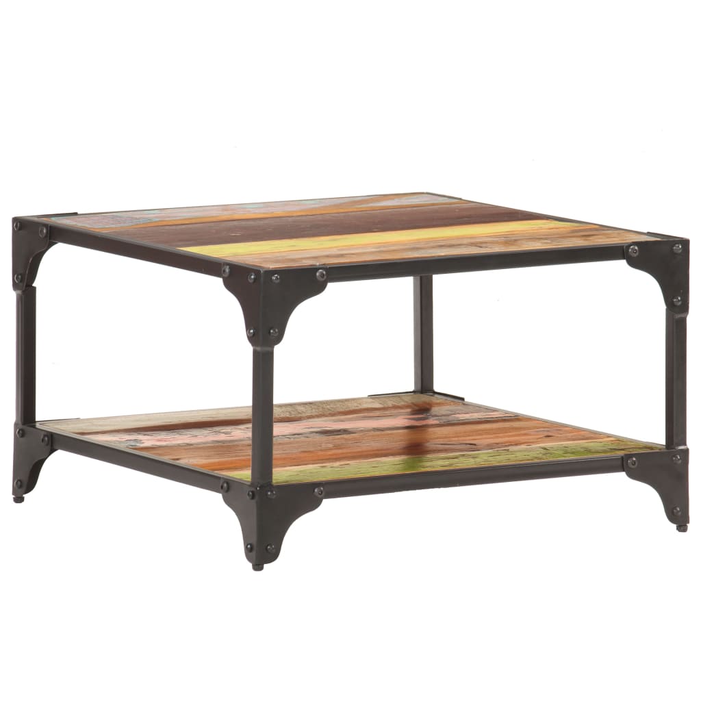 Stolić za kavu 60 x 60 x 35 cm od masivnog obnovljenog drva