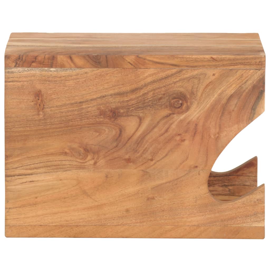 Zidni stalak za bicikl 35 x 25 x 25 cm masivno bagremovo drvo