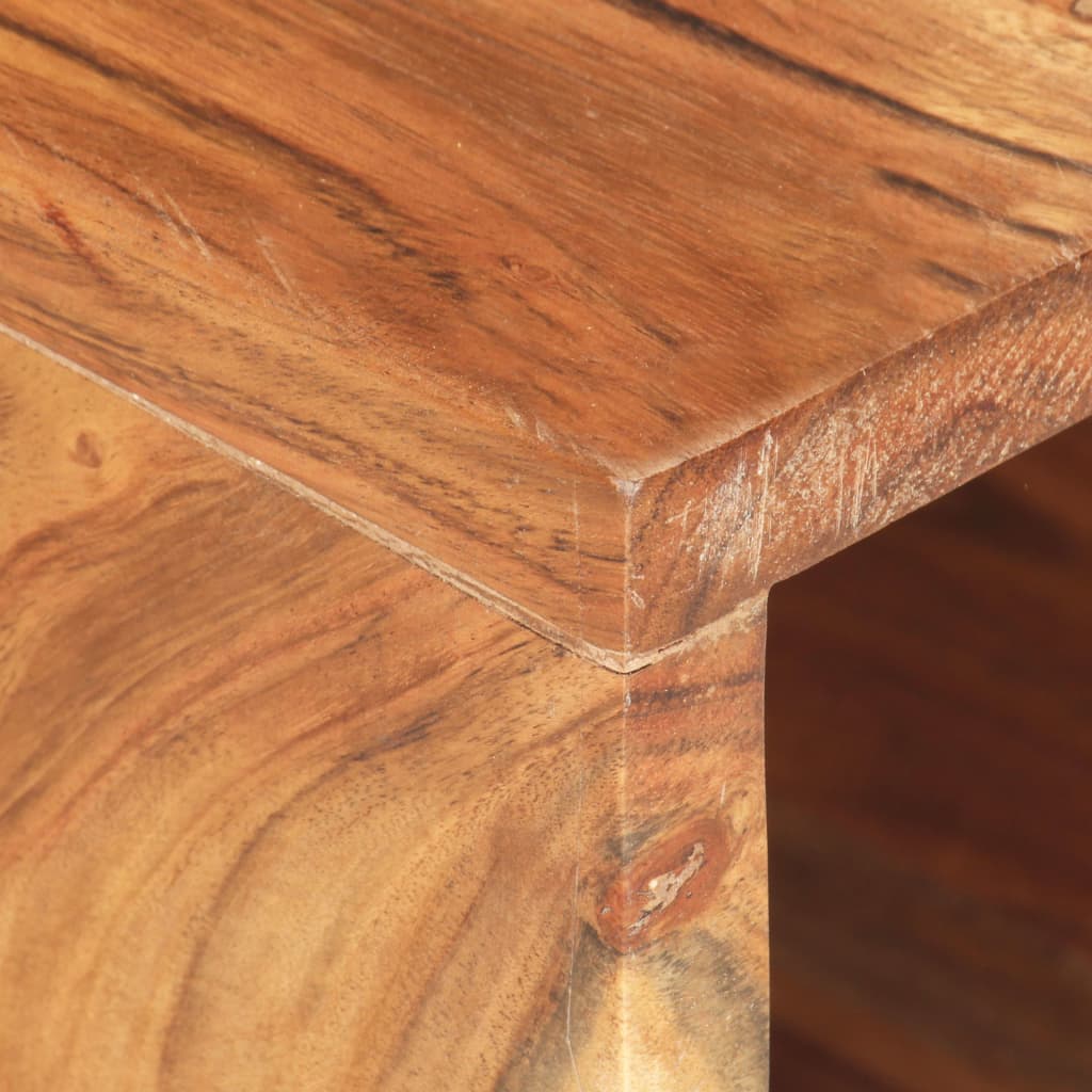 Zidni stalak za bicikl 35 x 25 x 25 cm masivno bagremovo drvo