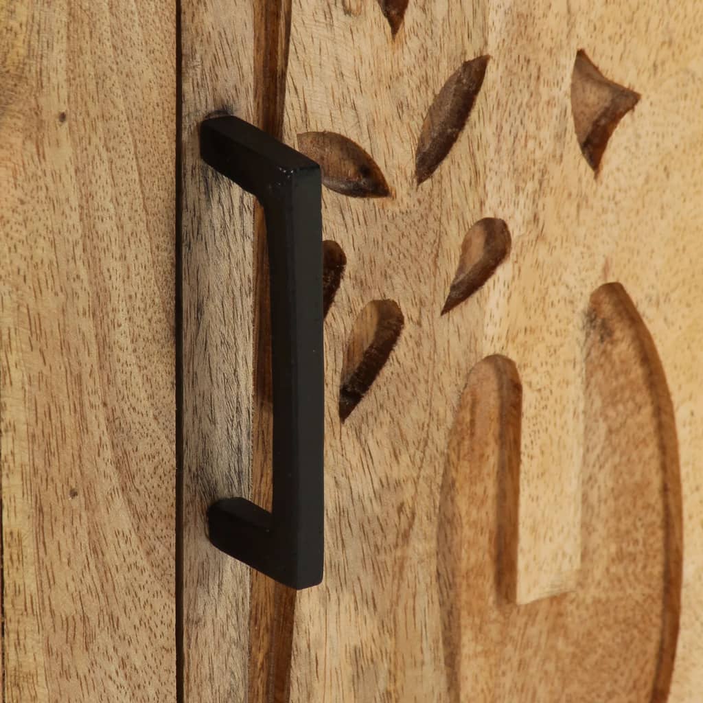 Noćni ormarić 40 x 30 x 50 cm od masivnog drva manga
