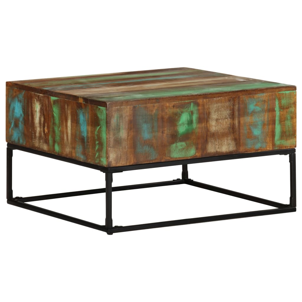 Stolić za kavu 68 x 68 x 41 cm od masivnog obnovljenog drva