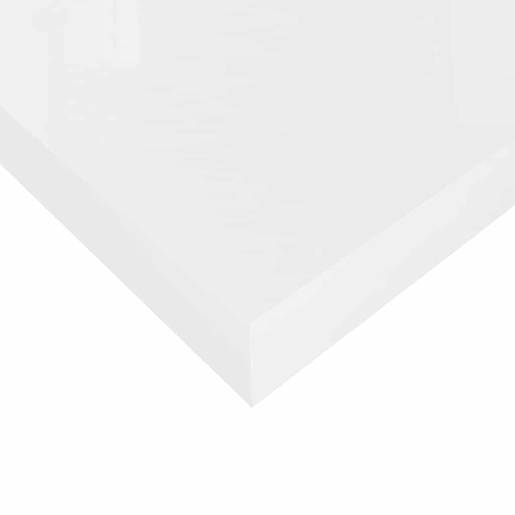 Plutajuća zidna polica visoki sjaj bijela 60x23,5x3,8 cm MDF
