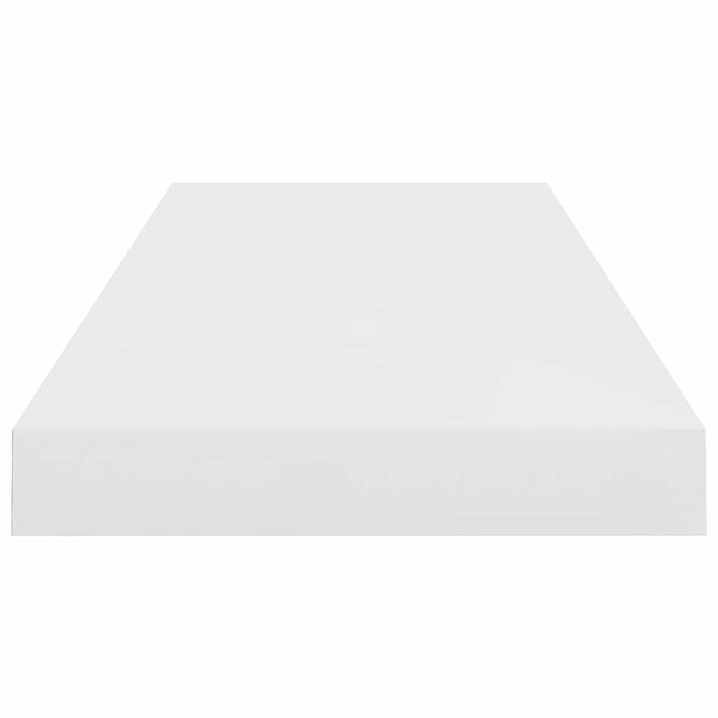 Plutajuće zidne police 4 kom sjajne bijele 60x23,5x3,8 cm MDF
