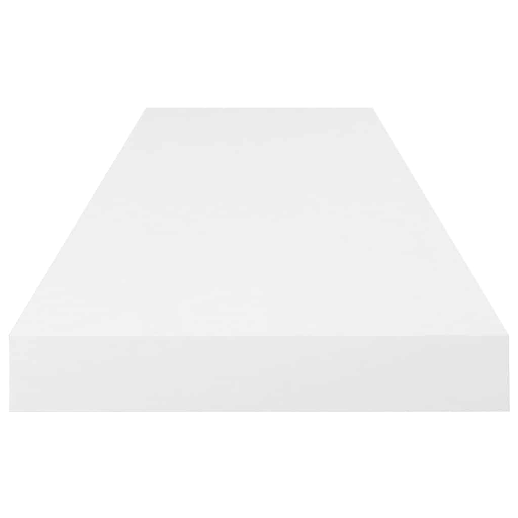 Plutajuće zidne police 4 kom sjajne bijele 80x23,5x3,8 cm MDF