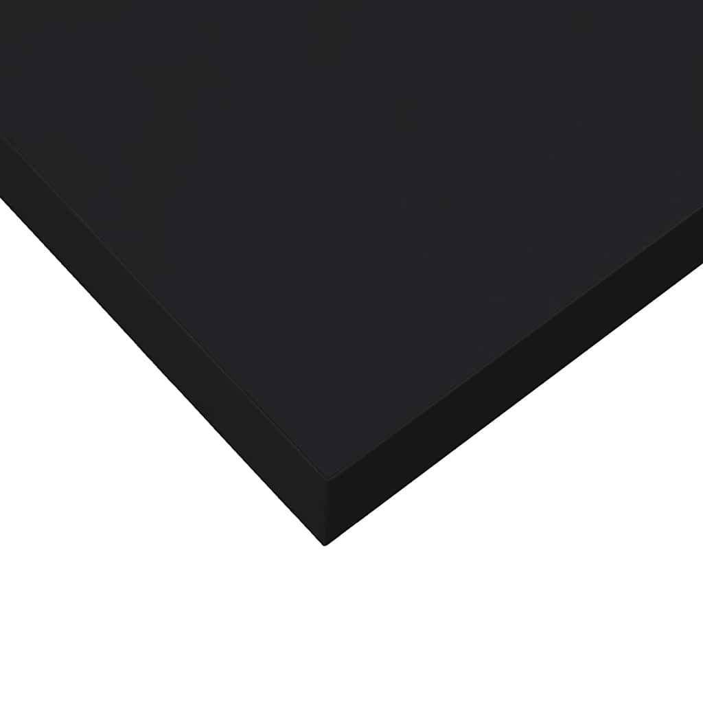 Plutajuća zidna polica visoki sjaj crna 23 x 23,5 x 3,8 cm MDF