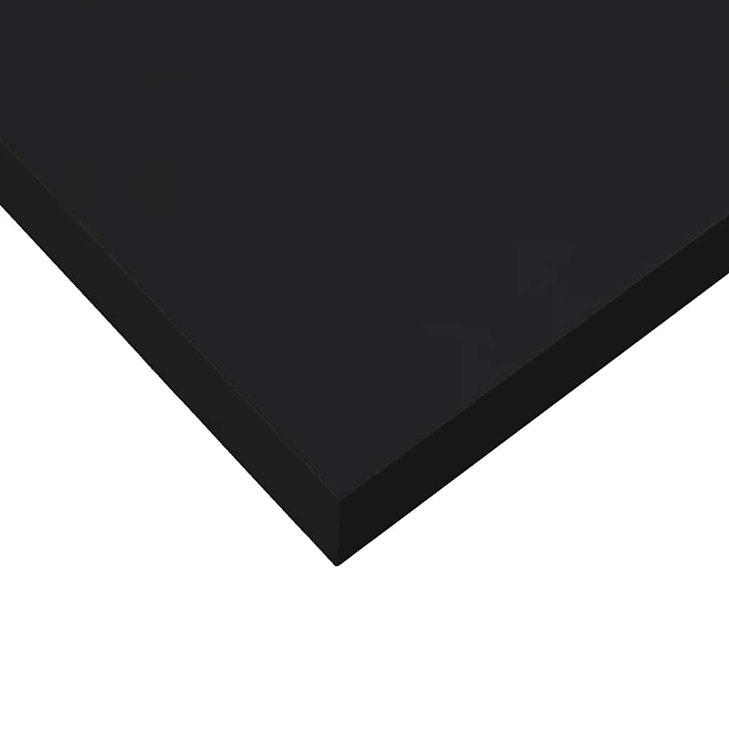Plutajuća zidna polica visoki sjaj crna 40 x 23 x 3,8 cm MDF