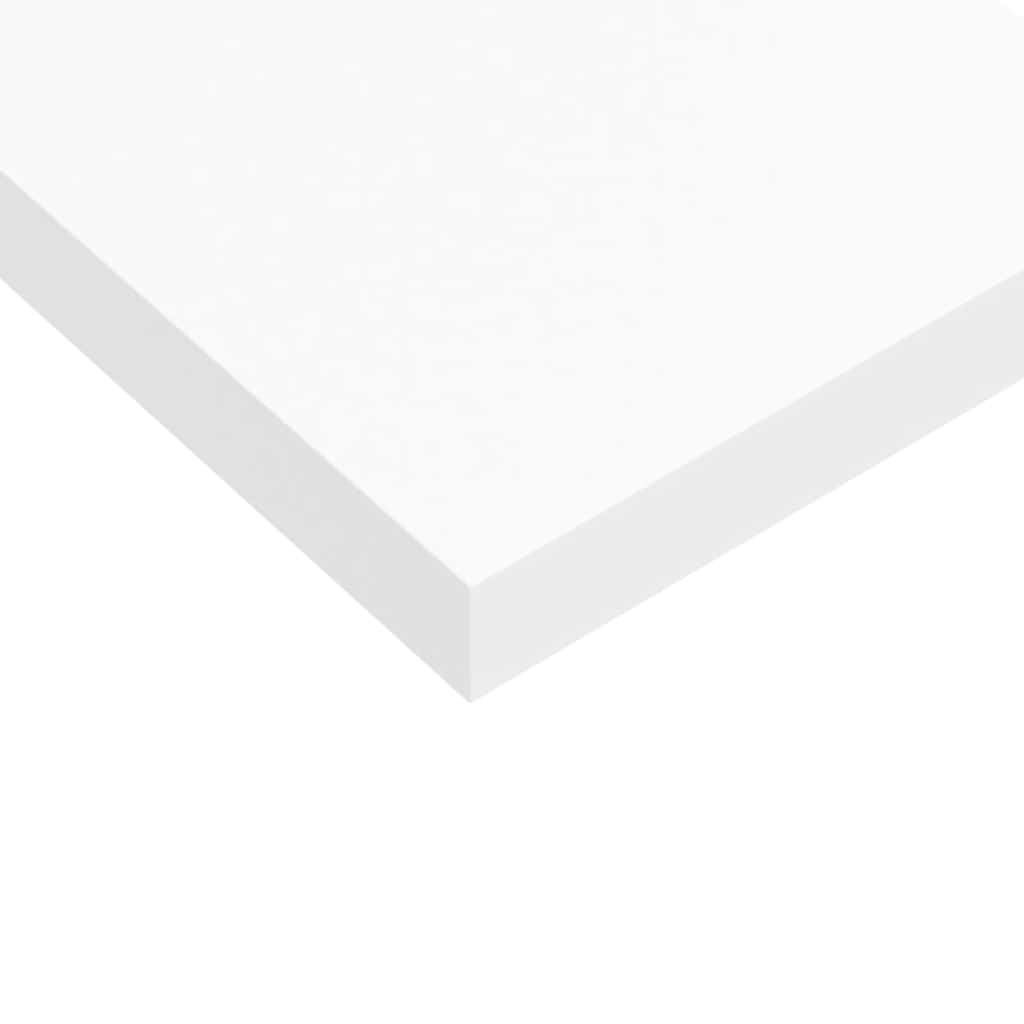 Plutajuće zidne police 2 kom bijele 40 x 23 x 3,8 cm MDF