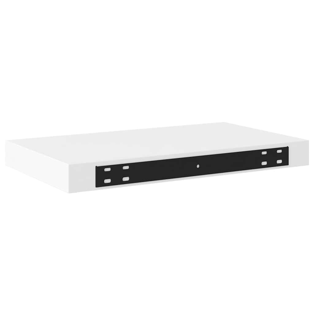 Plutajuće zidne police 2 kom bijele 40 x 23 x 3,8 cm MDF