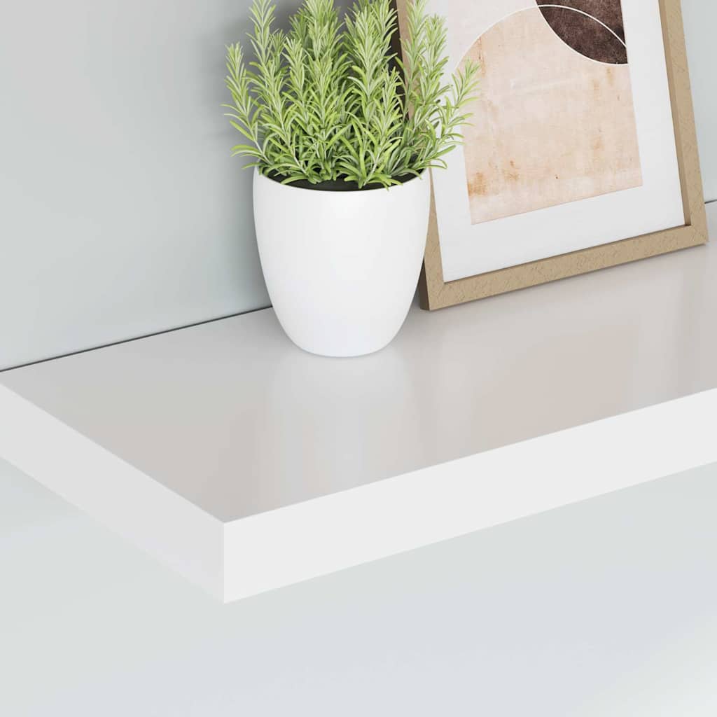 Plutajuća zidna polica bijela 50 x 23 x 3,8 cm MDF