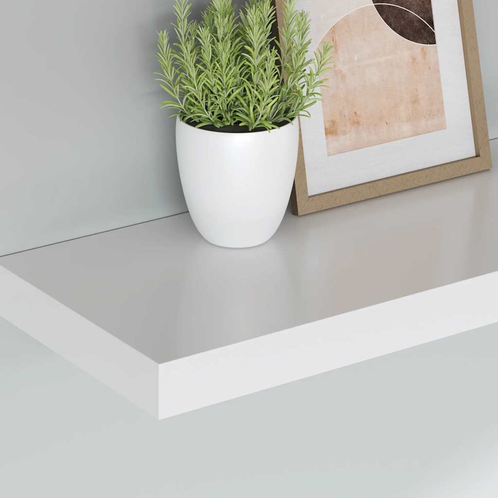Plutajuća zidna polica bijela 60 x 23,5 x 3,8 cm MDF