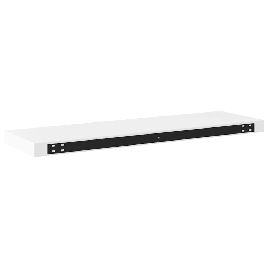 Plutajuće zidne police 4 kom bijele 80 x 23,5 x 3,8 cm MDF