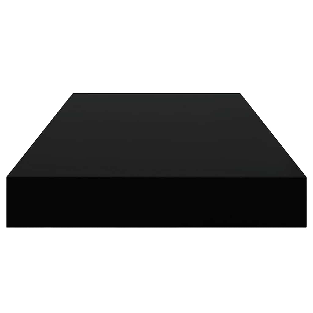 Plutajuća zidna polica crna 50 x 23 x 3,8 cm MDF
