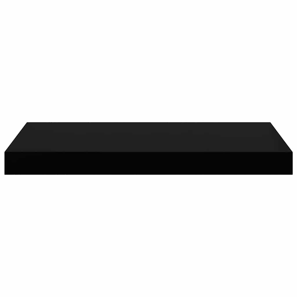 Plutajuće zidne police 4 kom crne 50 x 23 x 3,8 cm MDF