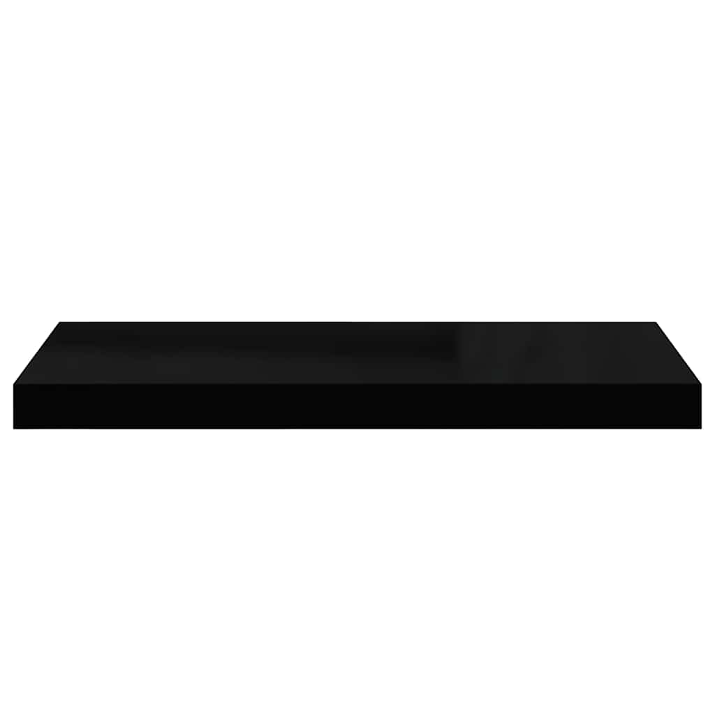 Plutajuća zidna polica crna 60 x 23,5 x 3,8 cm MDF