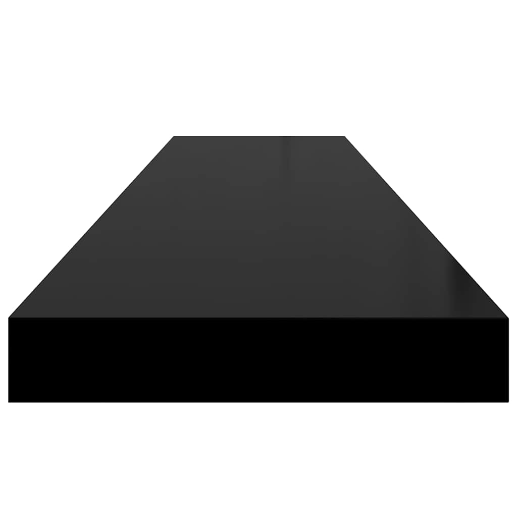 Plutajuća zidna polica crna 120 x 23,5 x 3,8 cm MDF