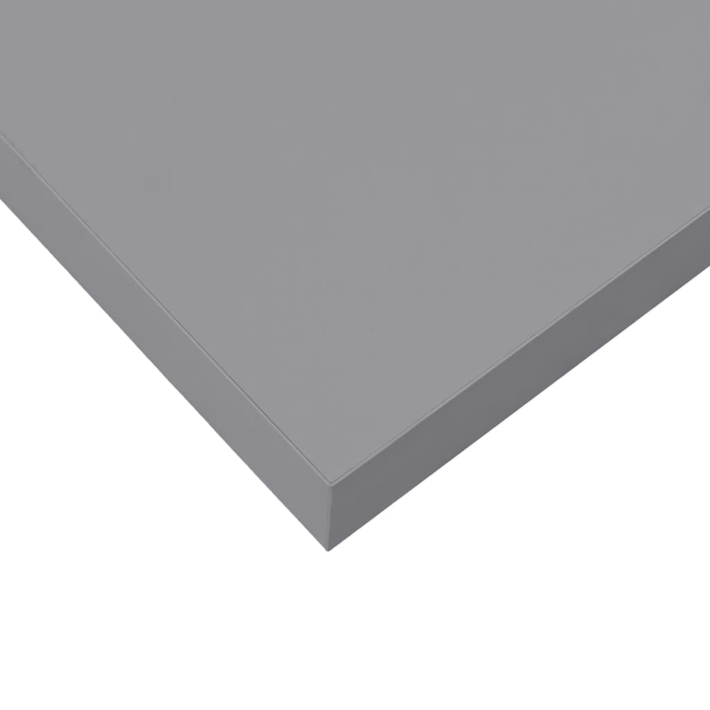 Plutajuća zidna polica siva 80 x 23,5 x 3,8 cm MDF