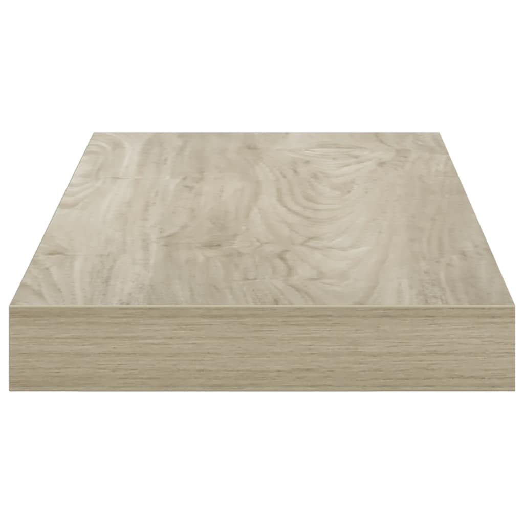 Plutajuće zidne police 2 kom boja hrasta 50 x 23 x 3,8 cm MDF