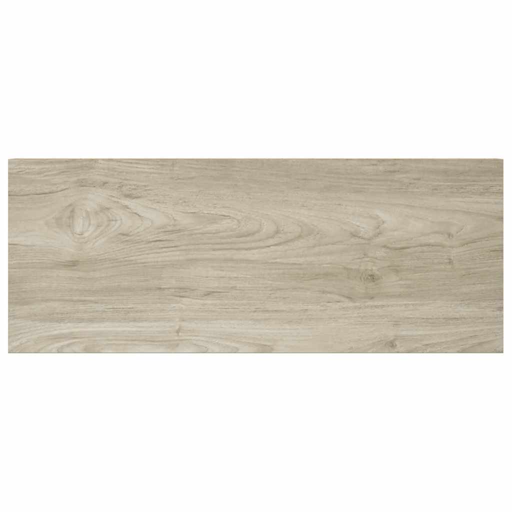 Plutajuće zidne police 2 kom boja hrasta 60 x 23,5 x 3,8 cm MDF