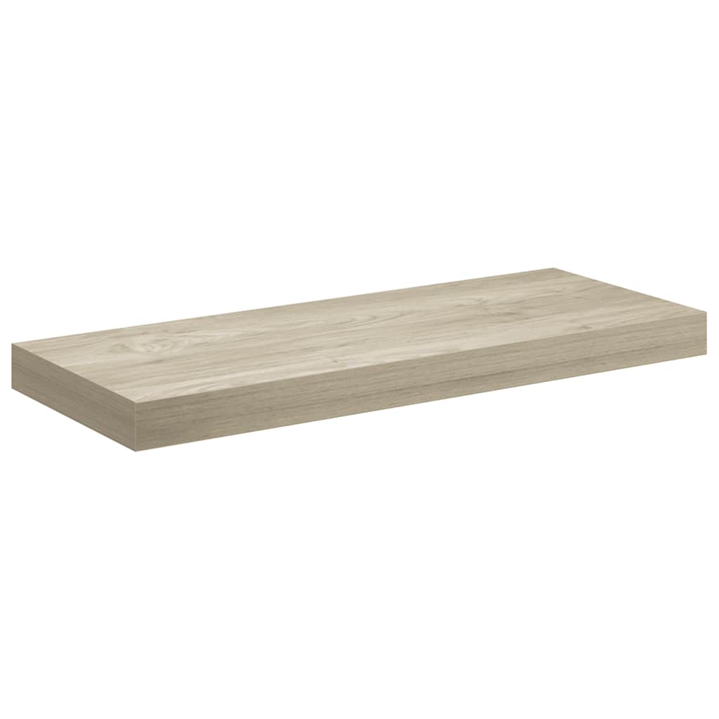 Plutajuće zidne police 4 kom boja hrasta 60 x 23,5 x 3,8 cm MDF