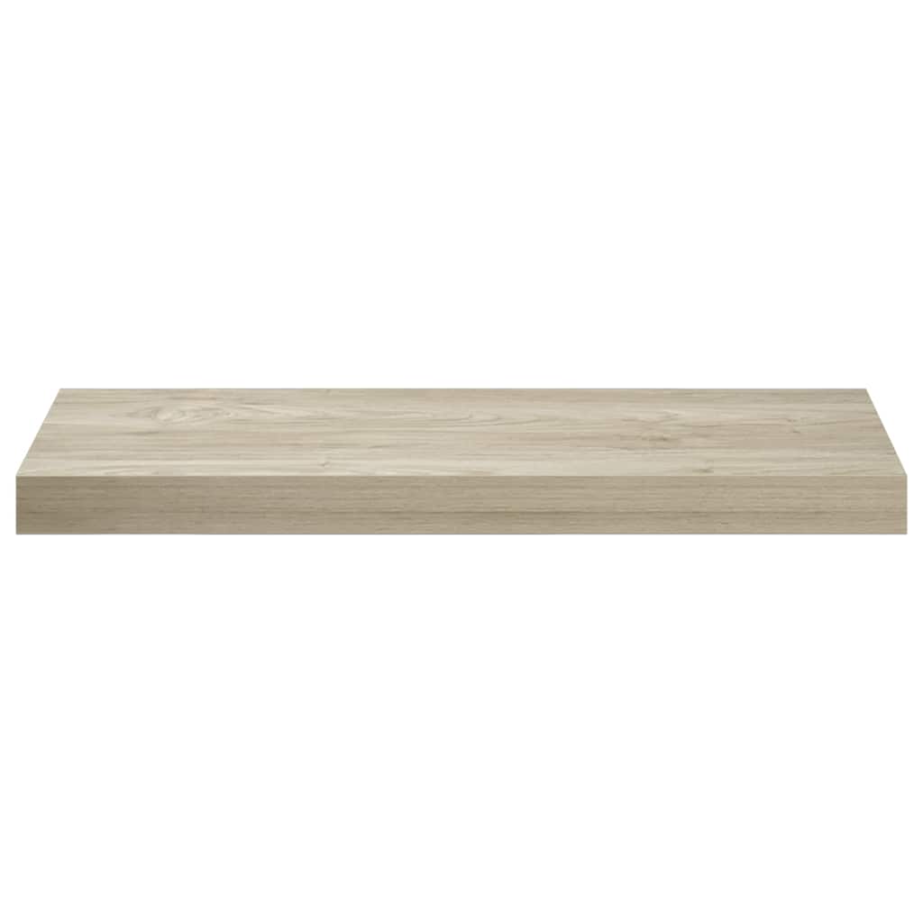 Plutajuće zidne police 4 kom boja hrasta 60 x 23,5 x 3,8 cm MDF