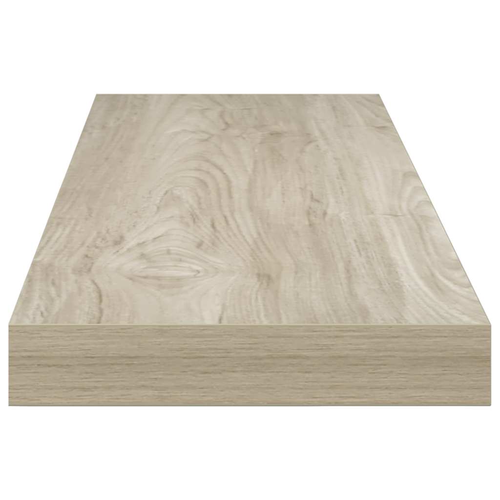 Plutajuća zidna polica boja hrasta 80 x 23,5 x 3,8 cm MDF