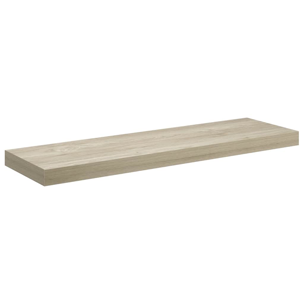 Plutajuće zidne police 4 kom boja hrasta 80 x 23,5 x 3,8 cm MDF
