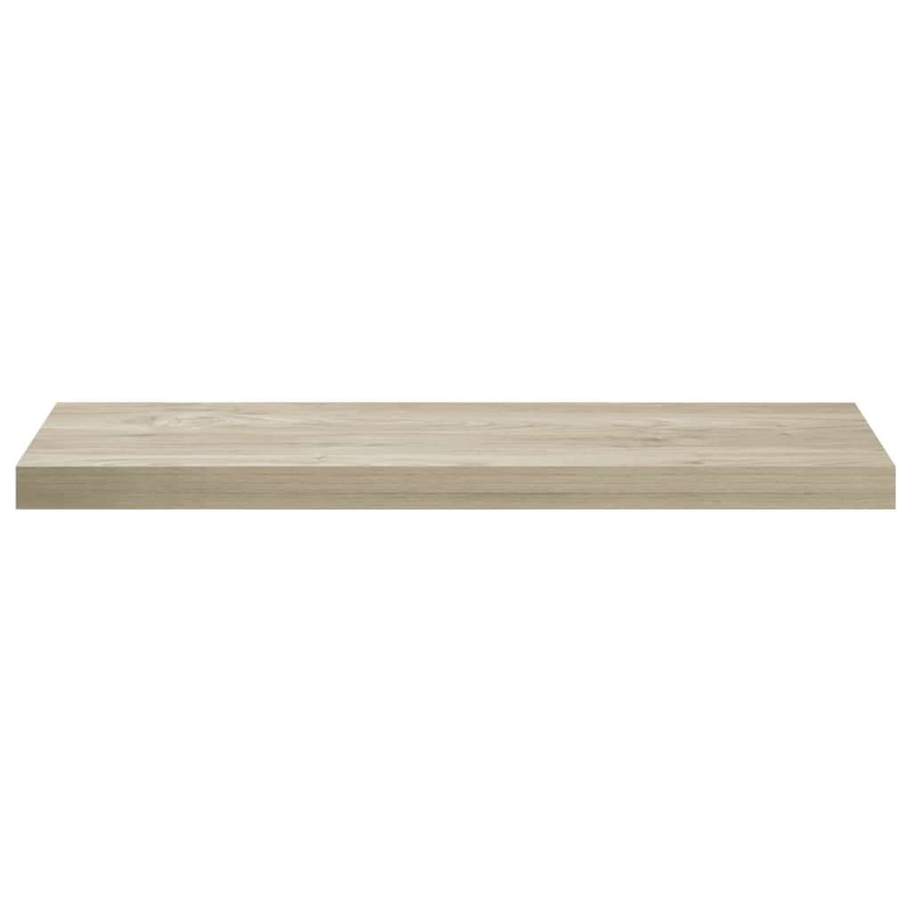 Plutajuće zidne police 4 kom boja hrasta 80 x 23,5 x 3,8 cm MDF