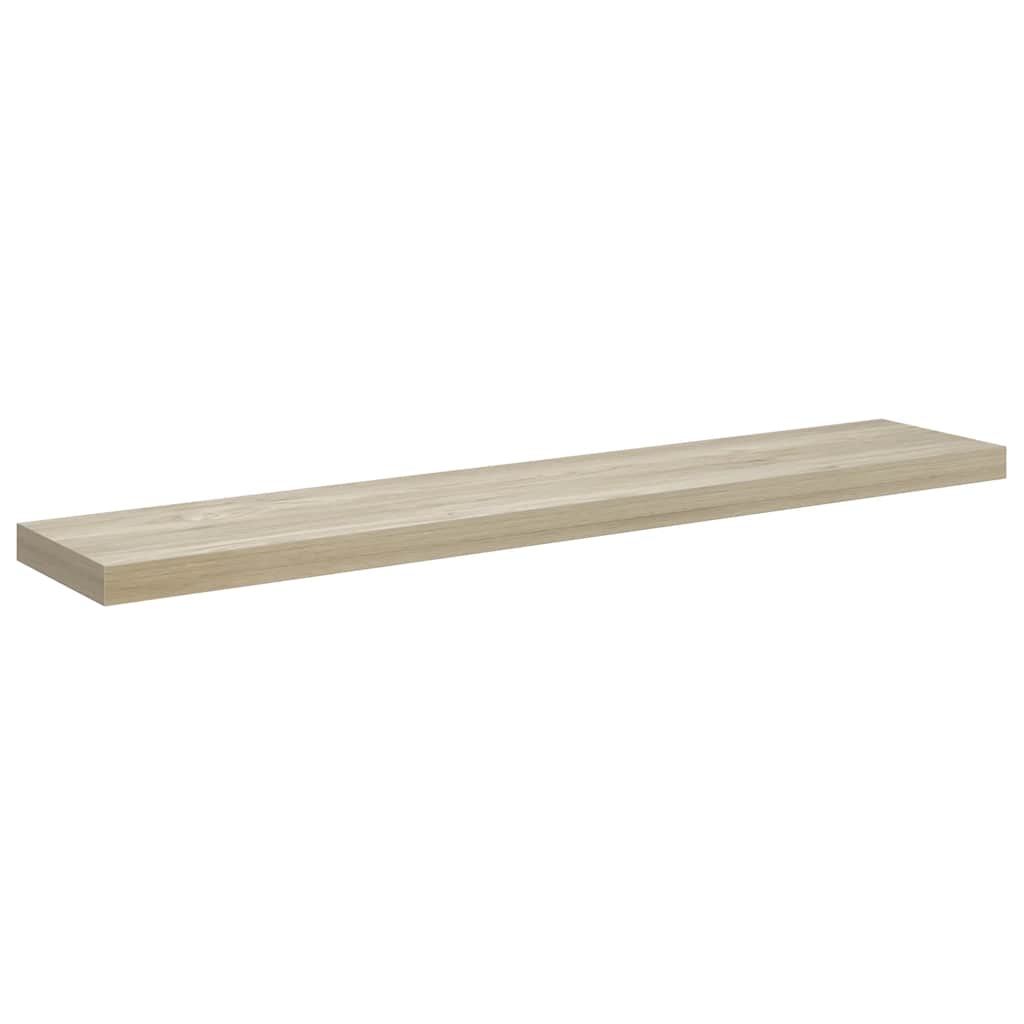 Plutajuće zidne police 4 kom boja hrasta 120x23,5x3,8 cm MDF