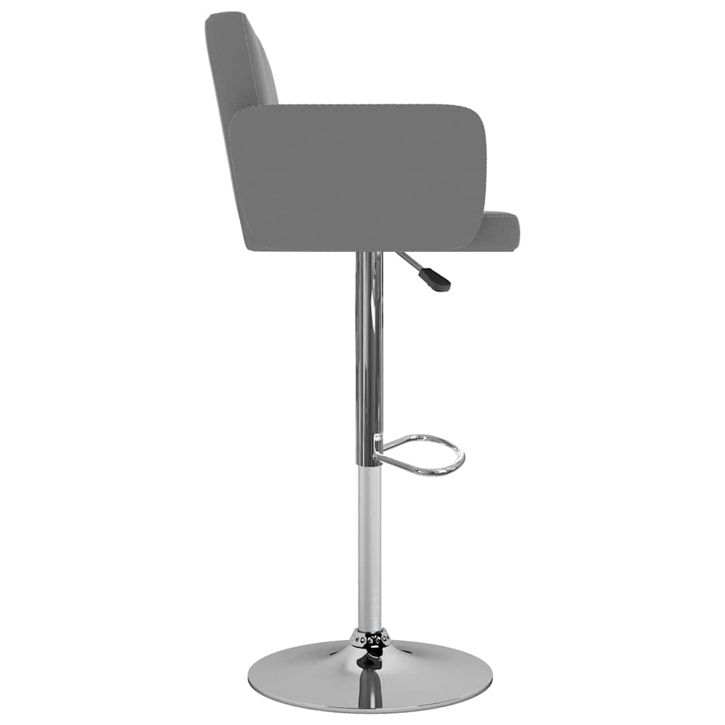 Barski stolci od umjetne kože 2 kom sivi