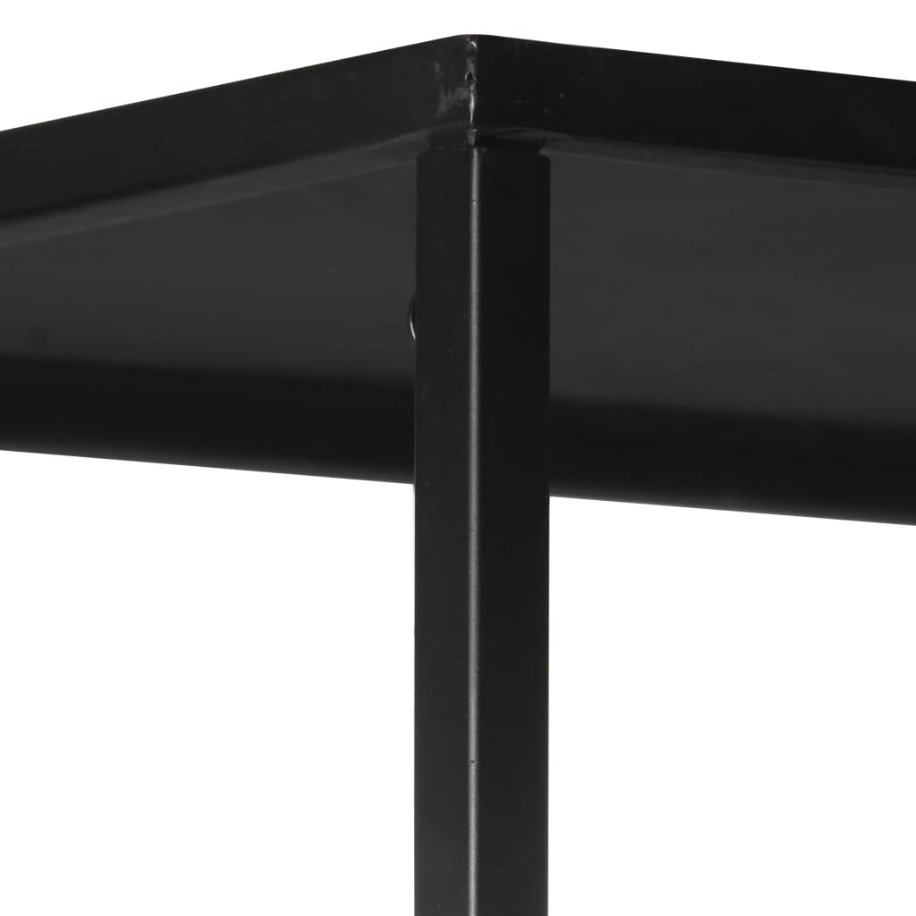 Ormarić za knjige 80x35x180 cm od grubog drva manga i željeza