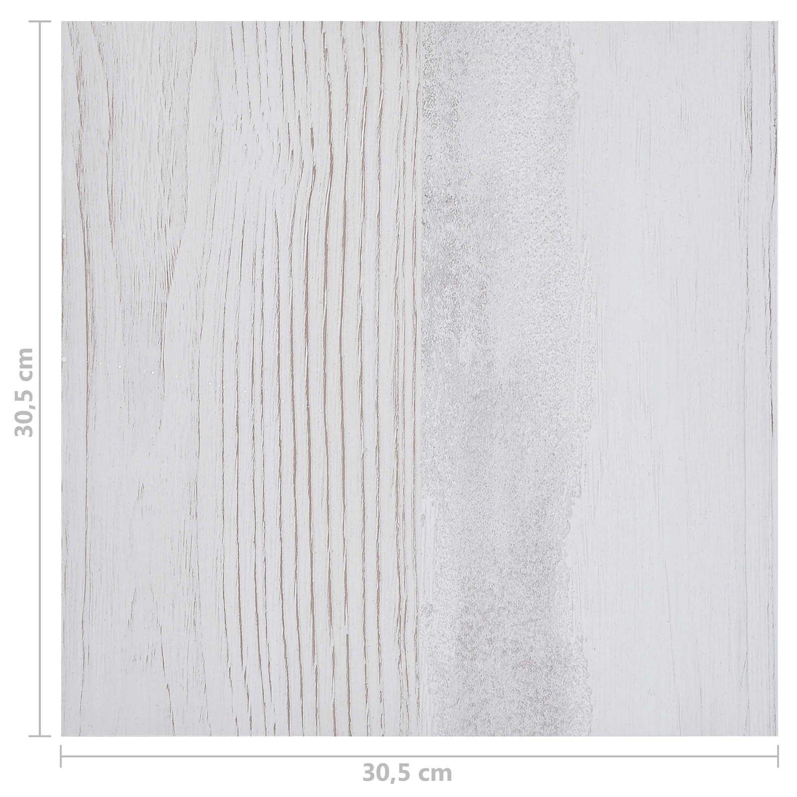Podne daske 5,11 m² 55 pcs PVC Bijela i svjetlosiva
