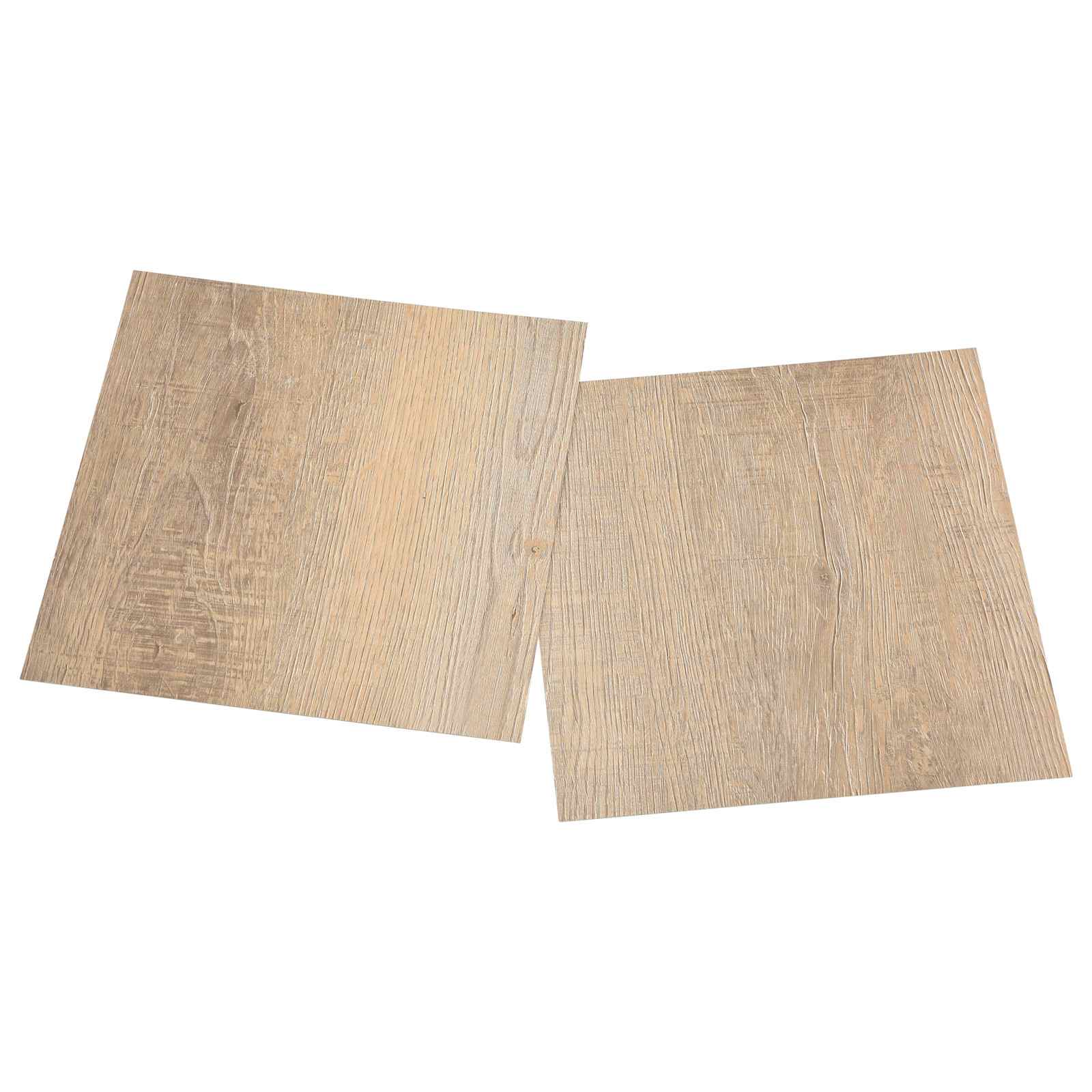 Podne daske 5,11 m² 55 pcs PVC Svijetlo siva, Tamno smeđa