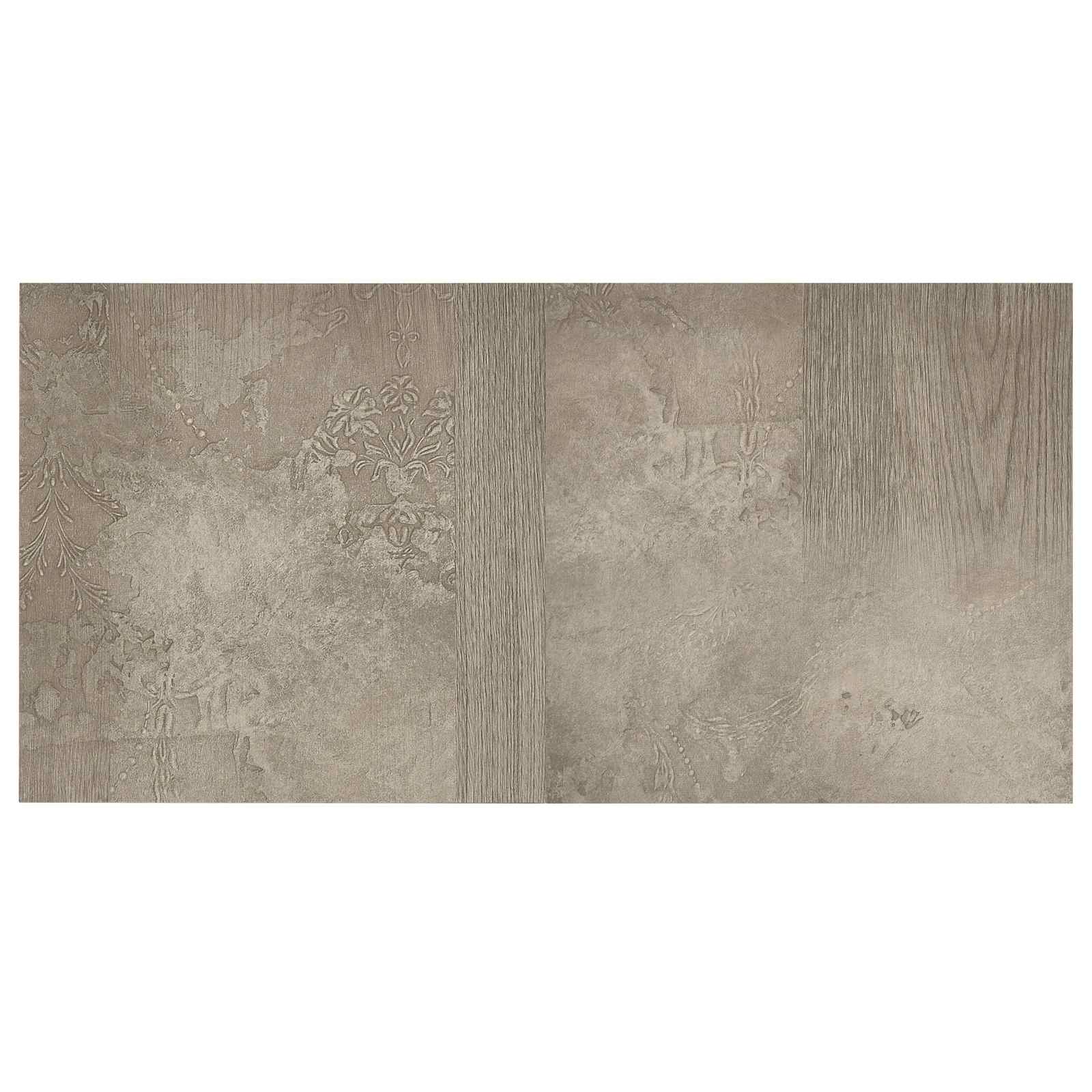 Podne daske 5,11 m² 55 pcs PVC Tamno smeđa i siva