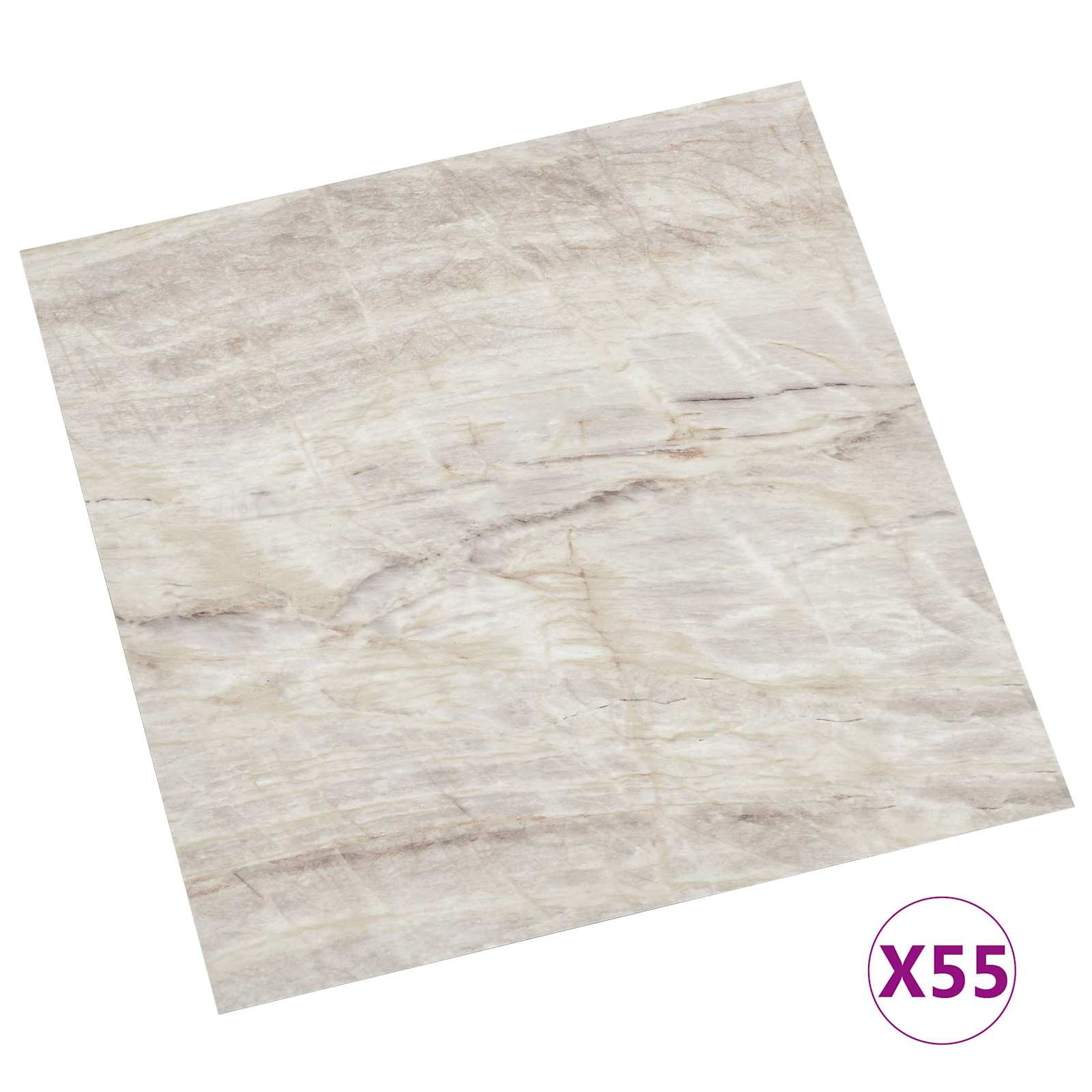 Podne daske 5,11 m² 55 pcs PVC Smeđa i bež