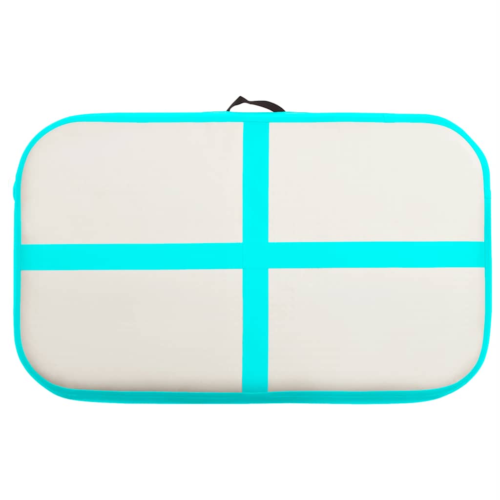 Strunjača na napuhavanje s crpkom 60 x 100 x 10 cm PVC zelena