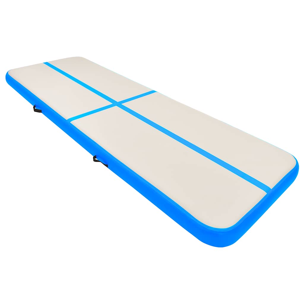 Strunjača na napuhavanje s crpkom 400 x 100 x 15 cm PVC plava