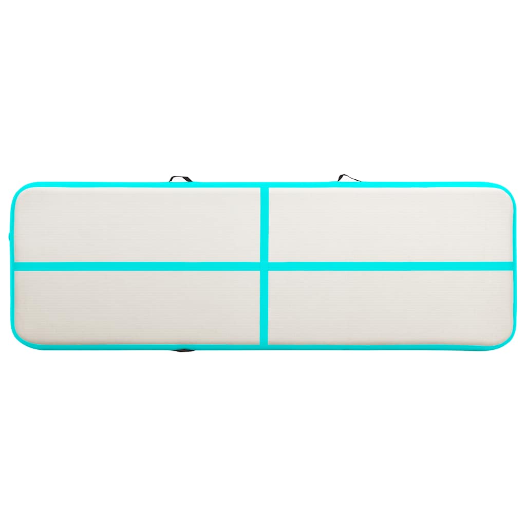 Strunjača na napuhavanje s crpkom 400 x 100 x 15 cm PVC zelena