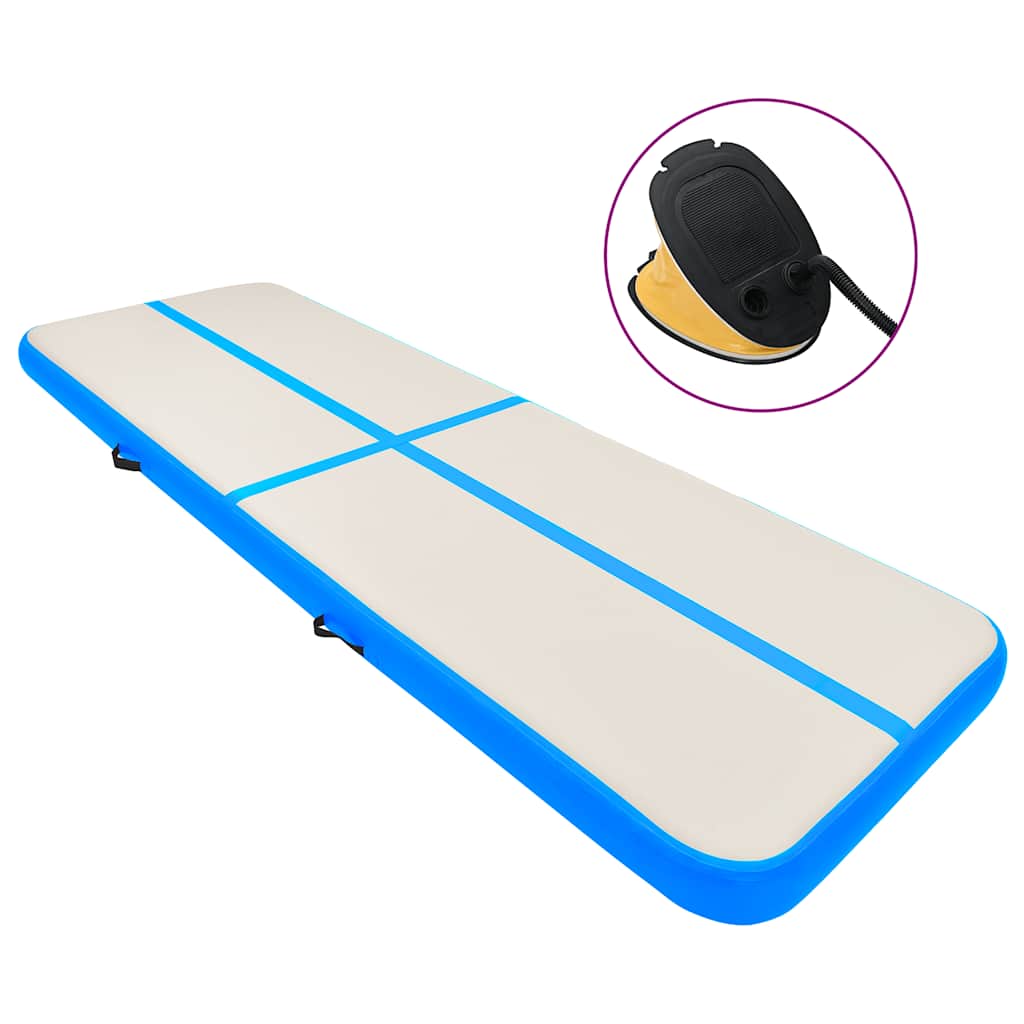 Strunjača na napuhavanje s crpkom 500 x 100 x 15 cm PVC plava