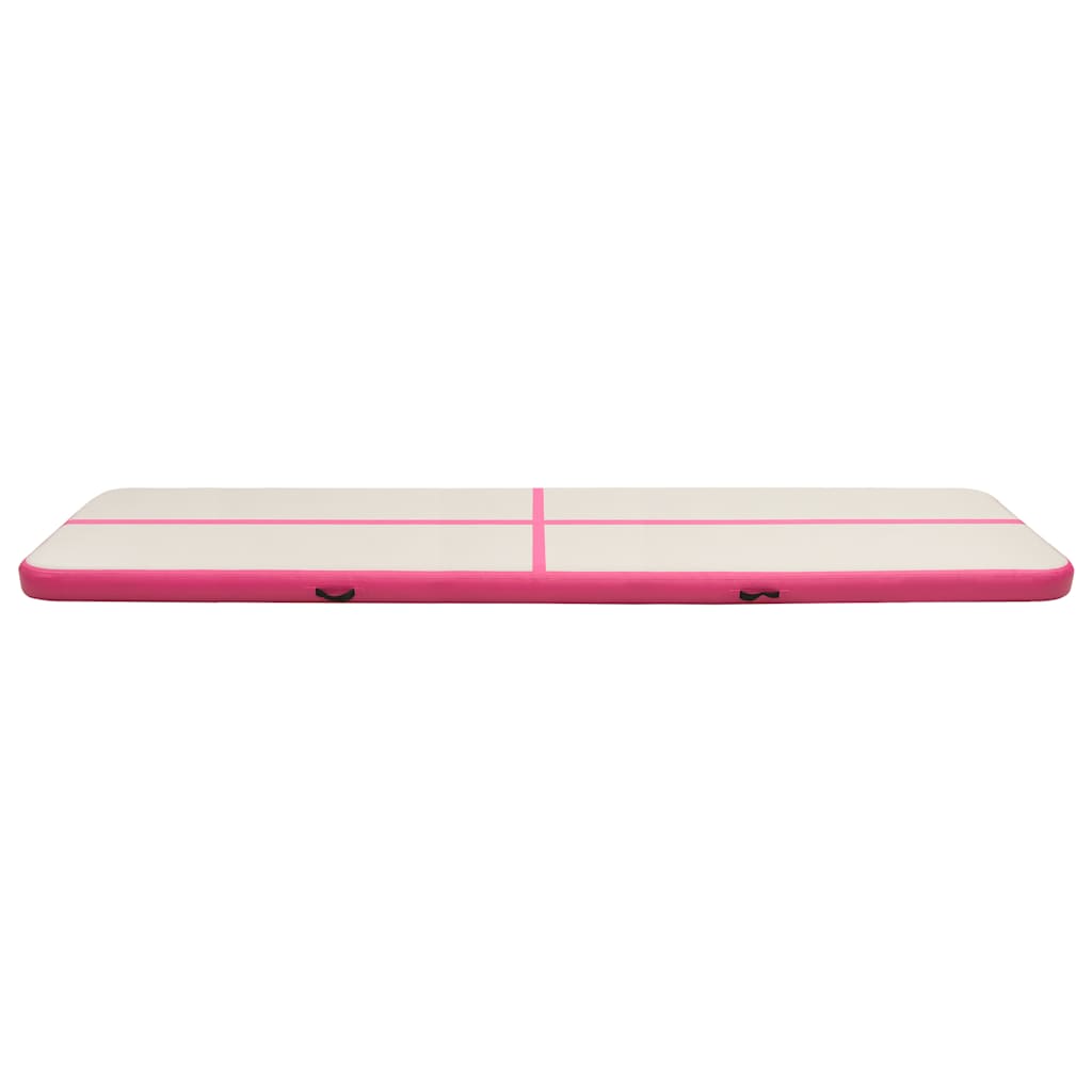 Strunjača na napuhavanje s crpkom 700 x 100 x 15 cm PVC roza